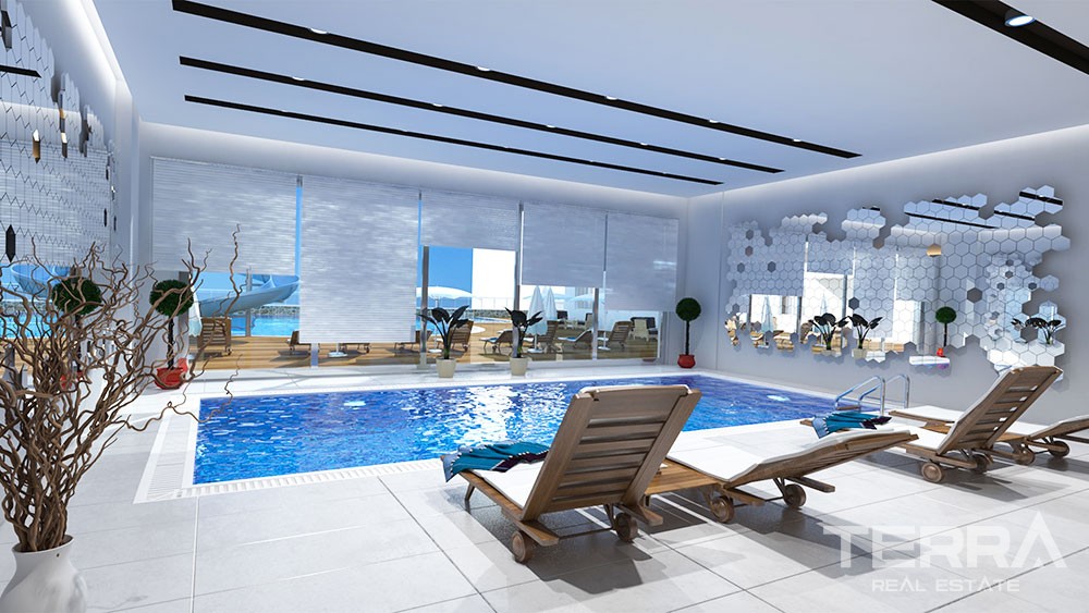 Luxury apartments with large terraces in Kestel, Alanya - 8924
