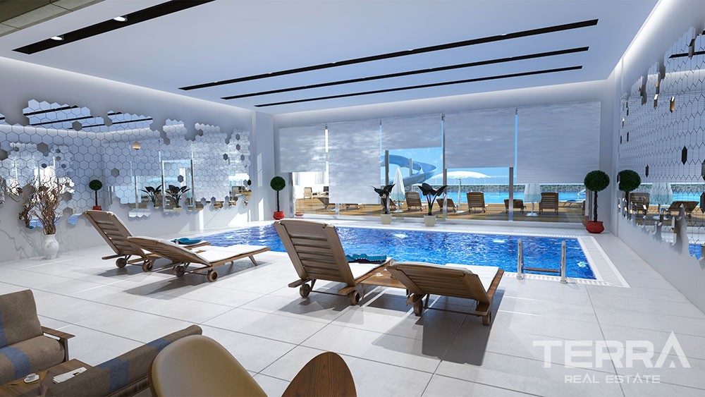 Luxury apartments with large terraces in Kestel, Alanya - 8925