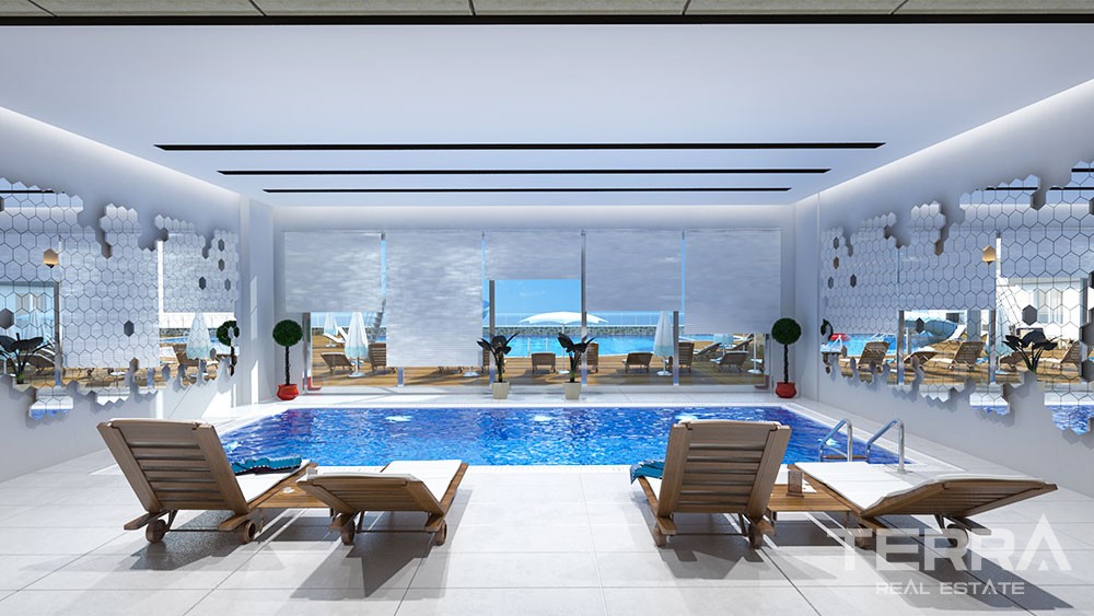 Luxury apartments with large terraces in Kestel, Alanya - 8928