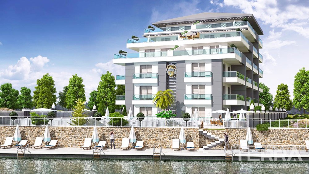 Luxury terrace apartments in Alanya, Kestel next to Dim River - 8963