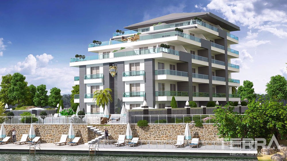 Luxury terrace apartments in Alanya, Kestel next to Dim River - 8964