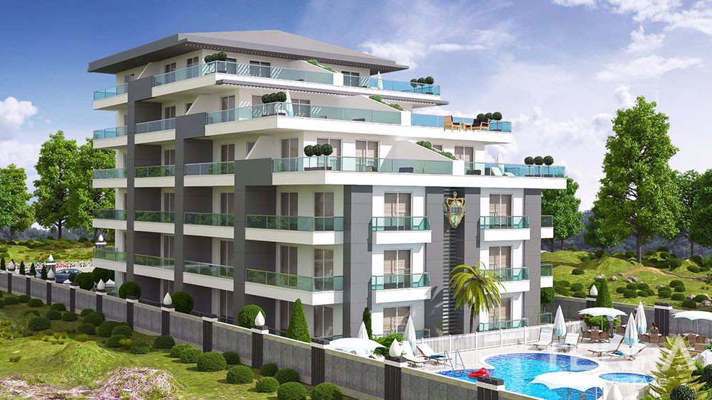 Luxury terrace apartments in Alanya, Kestel next to Dim River - 8965