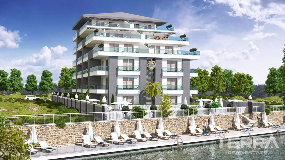 Luxury terrace apartments in Alanya, Kestel next to Dim River - 8966