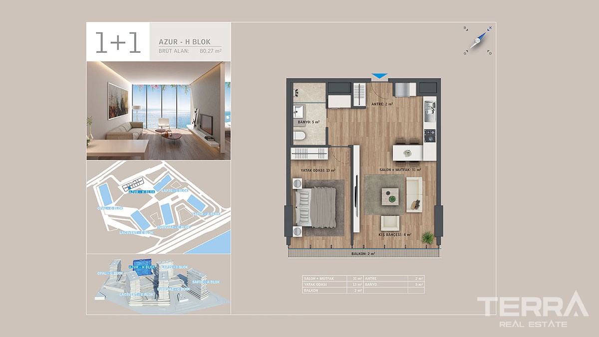 Sea front apartments for sale in Istanbul - 9271