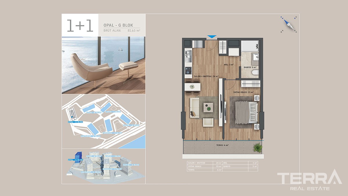 Sea front apartments for sale in Istanbul - 9272