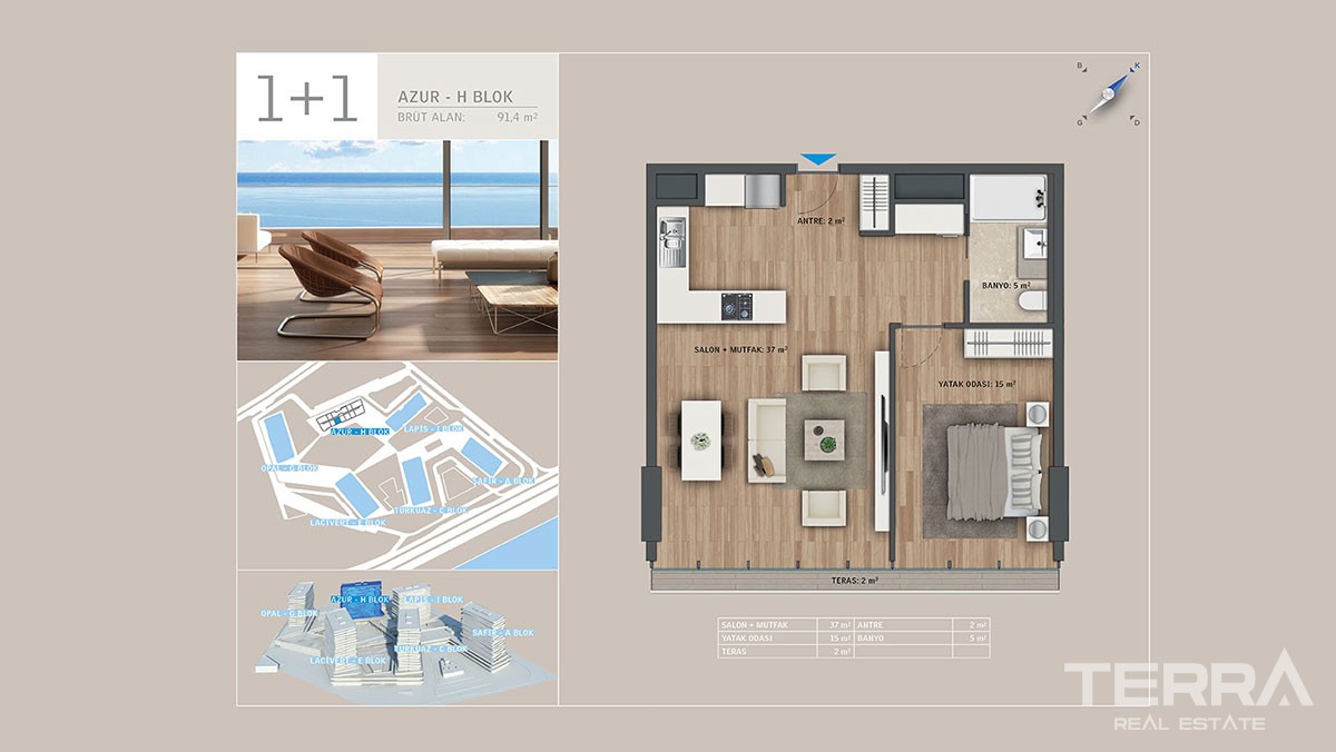 Sea front apartments for sale in Istanbul - 9273