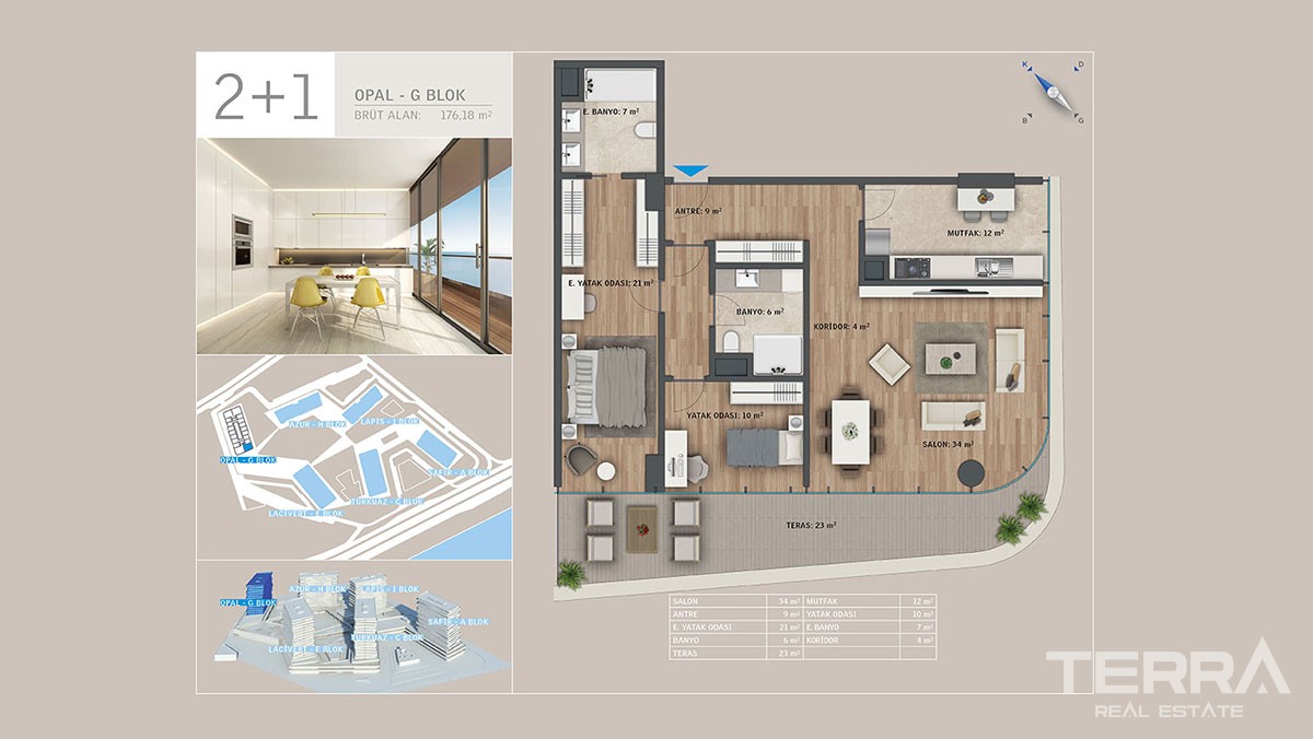 Sea front apartments for sale in Istanbul - 9277