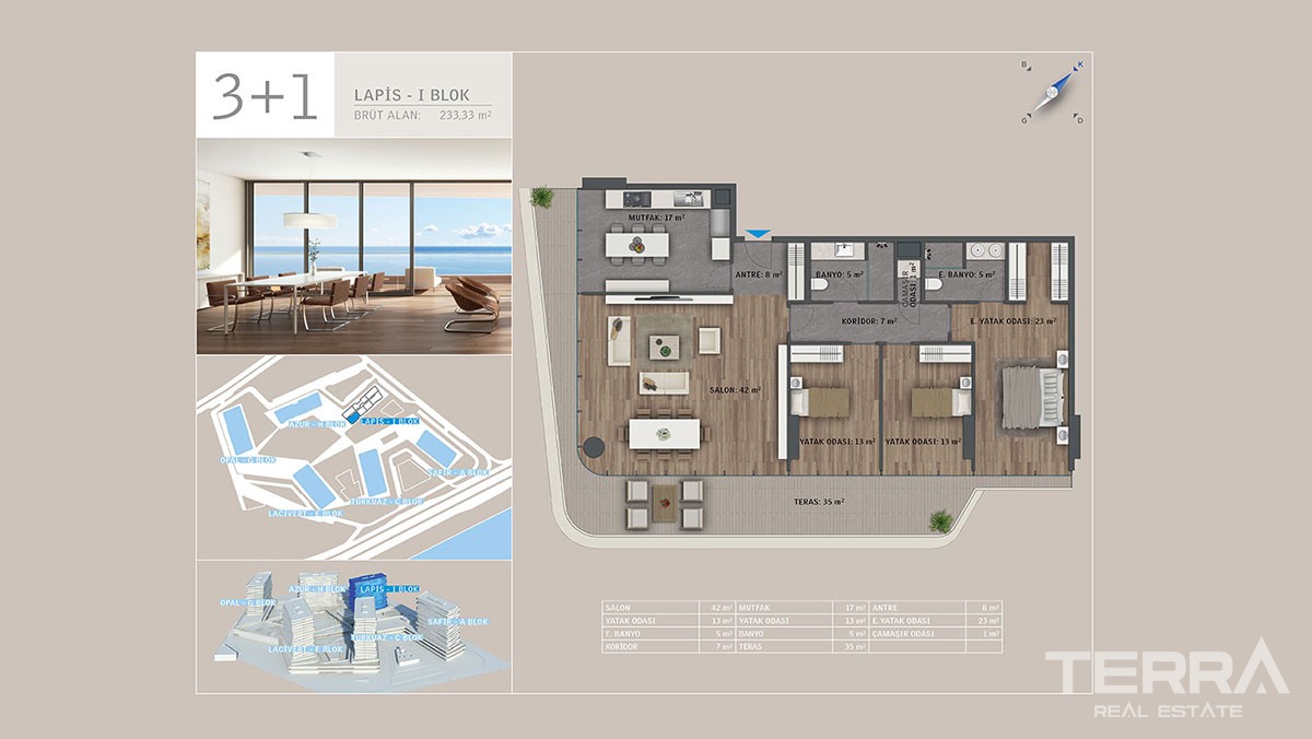 Sea front apartments for sale in Istanbul - 9281