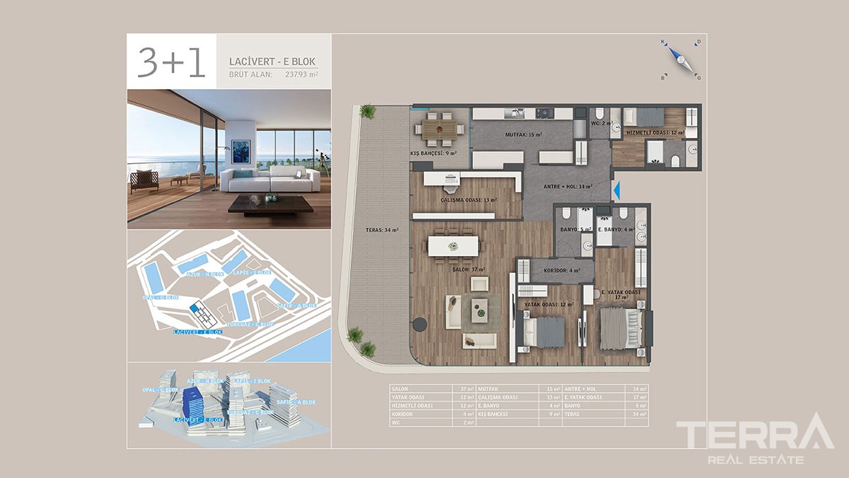 Sea front apartments for sale in Istanbul - 9283
