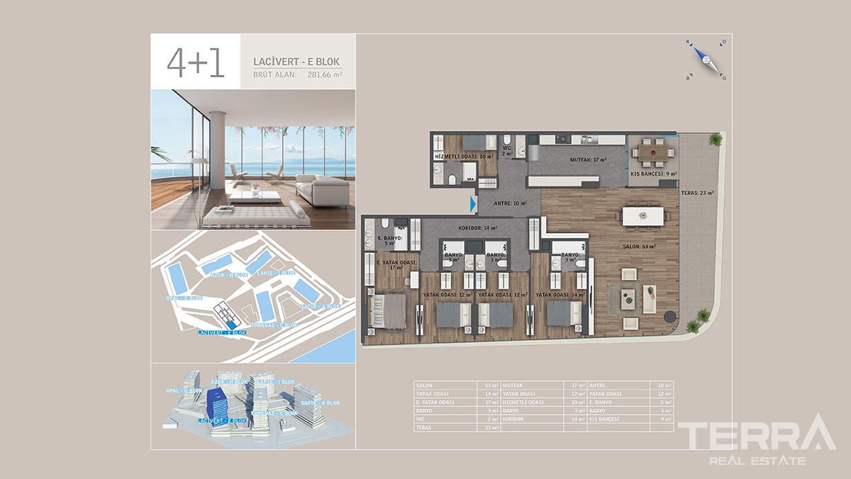 Sea front apartments for sale in Istanbul - 9284