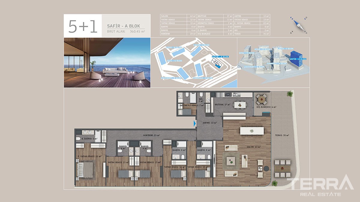 Sea front apartments for sale in Istanbul - 9285