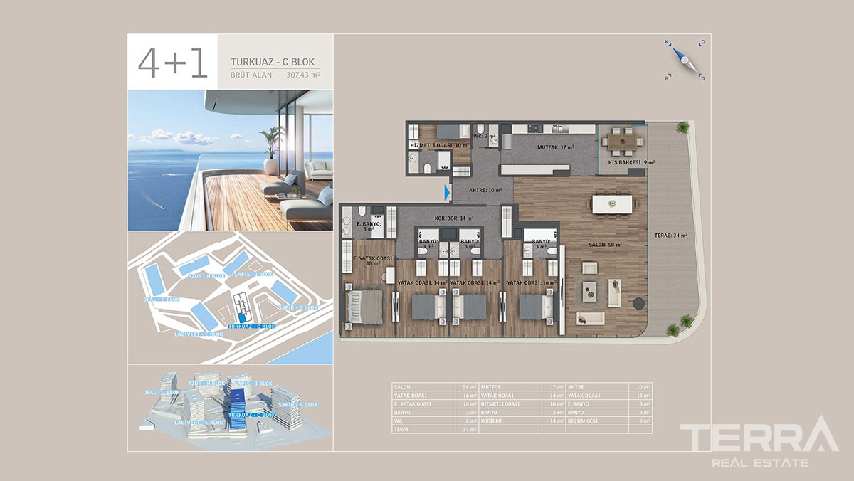 Sea front apartments for sale in Istanbul - 9286