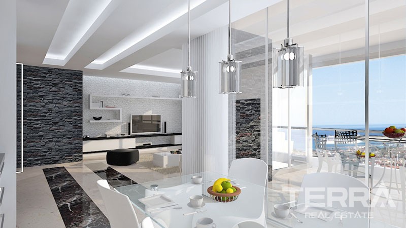 Monte Mare New Panoramic View Apartment for Sale in Alanya Bektaş - 9308