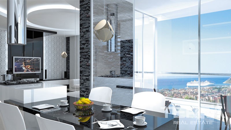 Monte Mare New Panoramic View Apartment for Sale in Alanya Bektaş - 9312