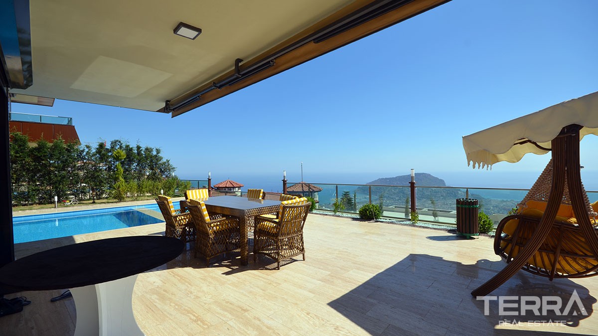 Villas for sale in Bektas, Alanya with pool & garage - 9543