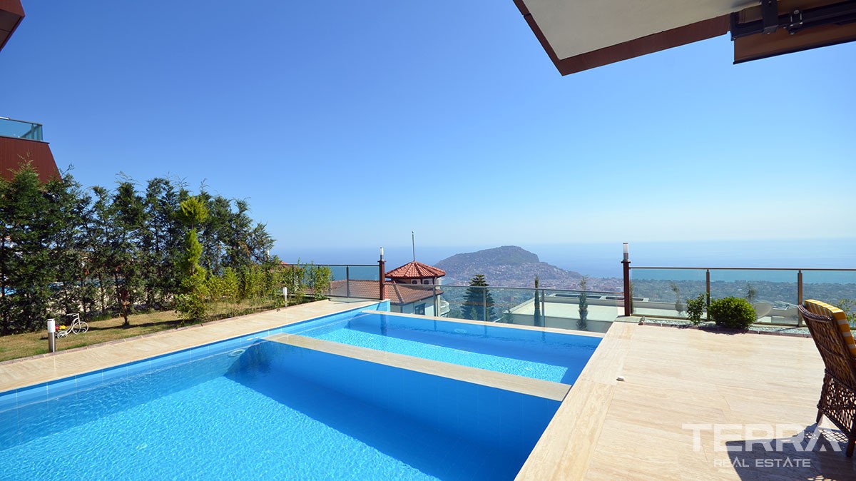 Villas for sale in Bektas, Alanya with pool & garage - 9545