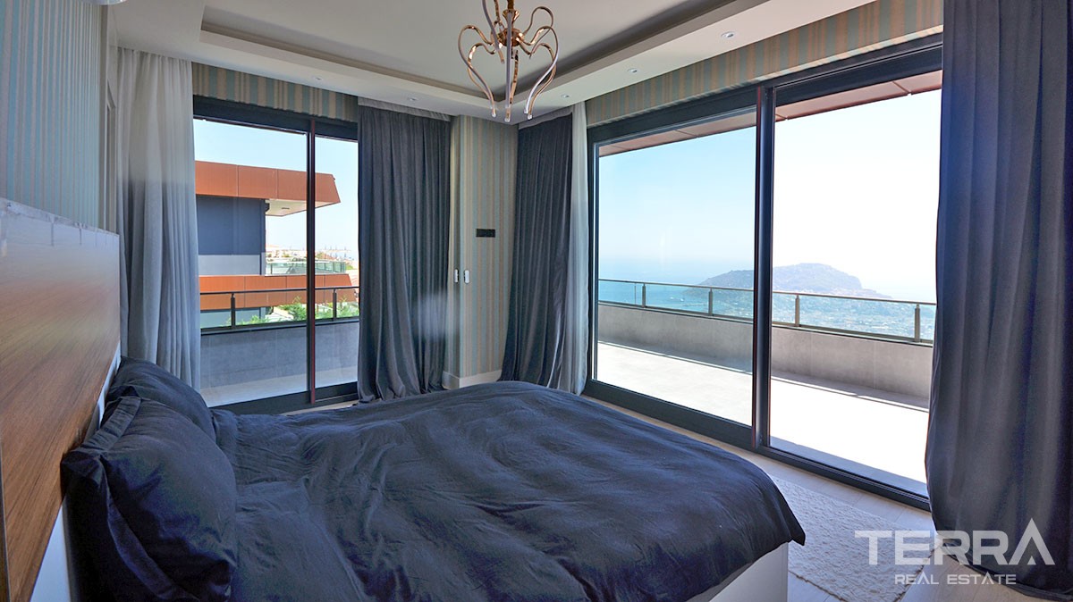 Villas for sale in Bektas, Alanya with pool & garage - 9558