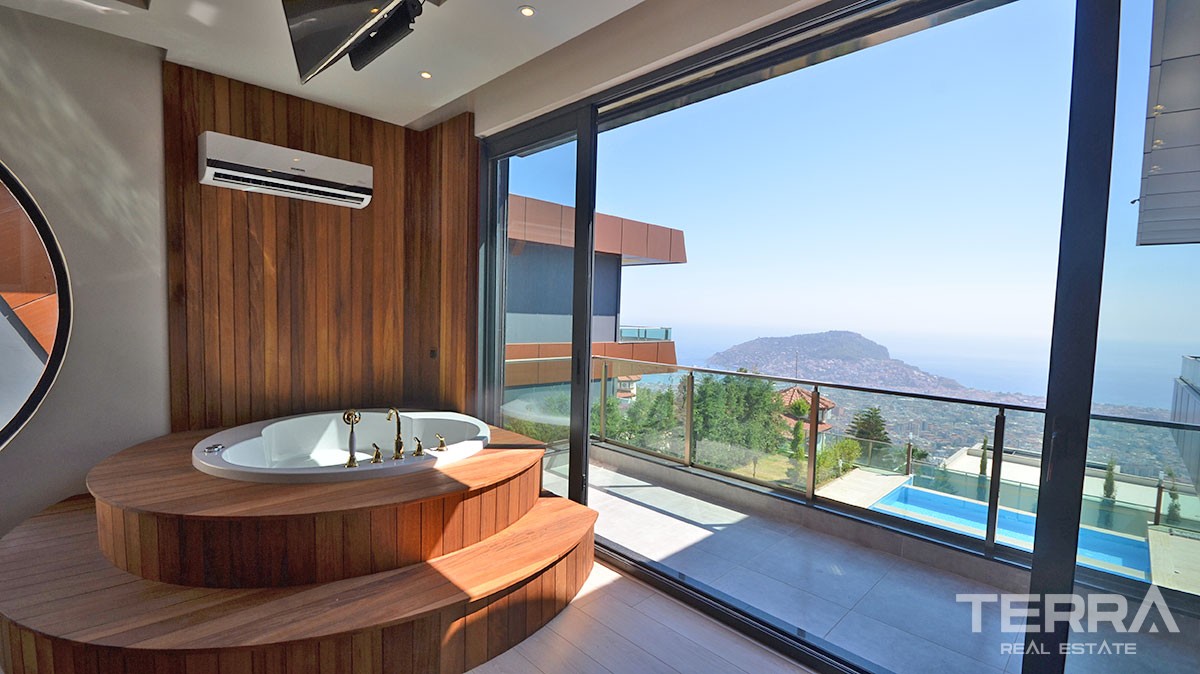 Villas for sale in Bektas, Alanya with pool & garage - 9564