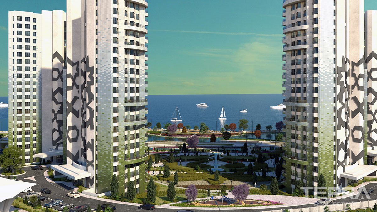 Exclusive seafront apartments in Istanbul for sale - 9999