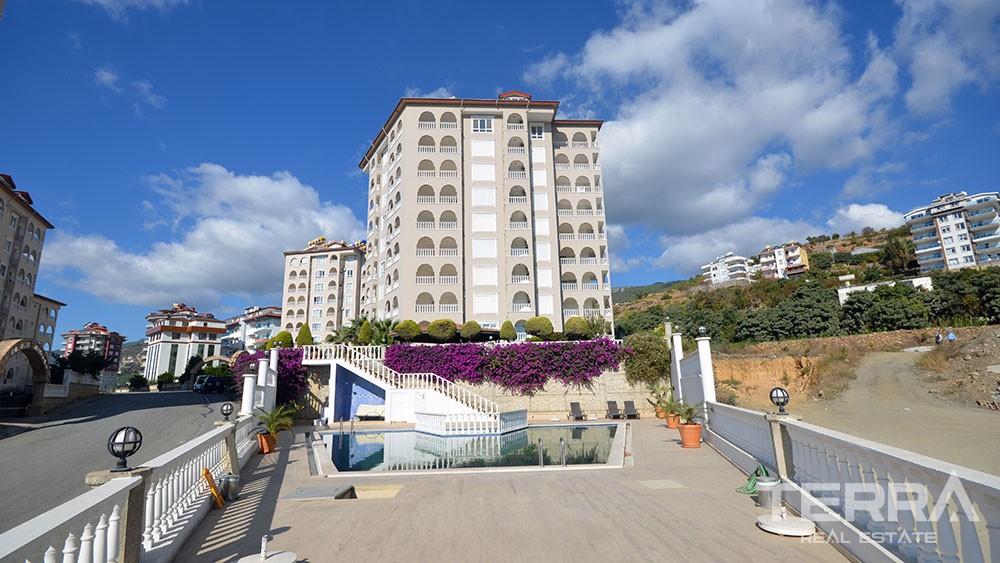 Sea view penthouse for sale in Cikcilli, Alanya - 10105