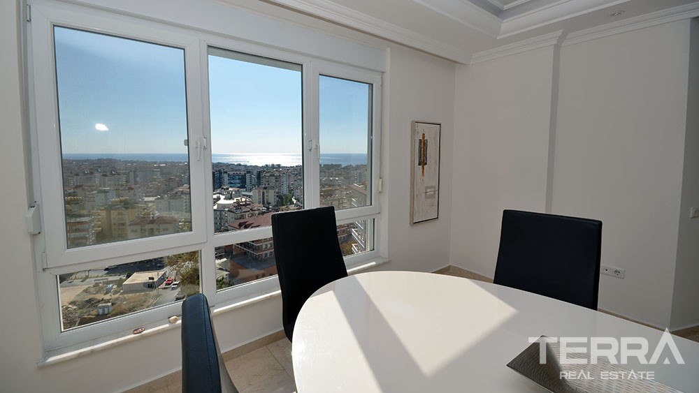 Sea view penthouse for sale in Cikcilli, Alanya - 10116