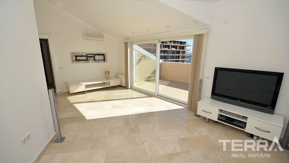 Sea view penthouse for sale in Cikcilli, Alanya - 10130