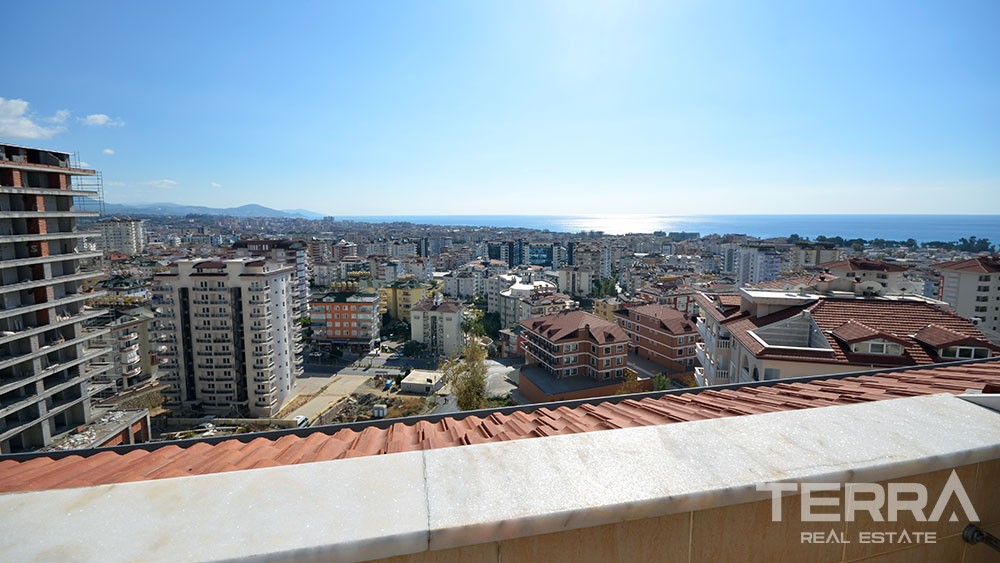 Sea view penthouse for sale in Cikcilli, Alanya - 10141