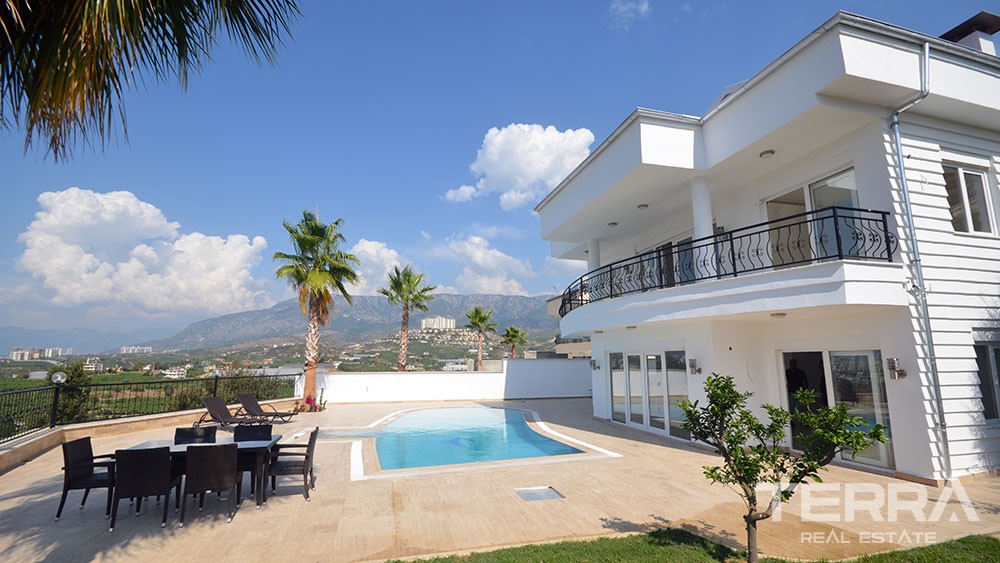 Sea View Detached House With Private Pool in Alanya Kargıcak - 10145