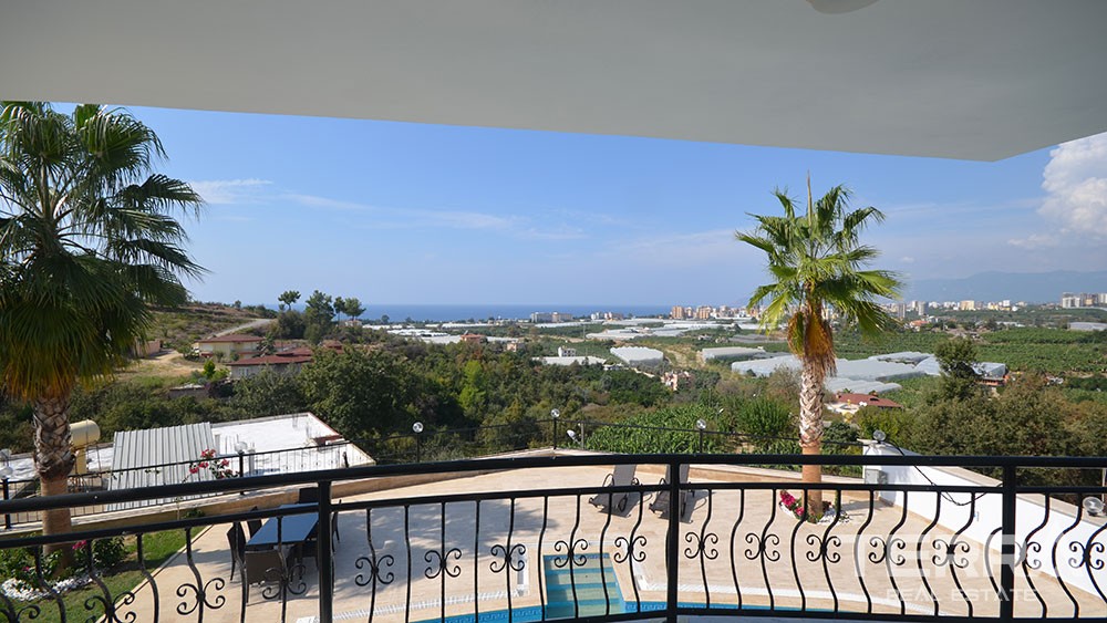 Sea View Detached House With Private Pool in Alanya Kargıcak - 10180