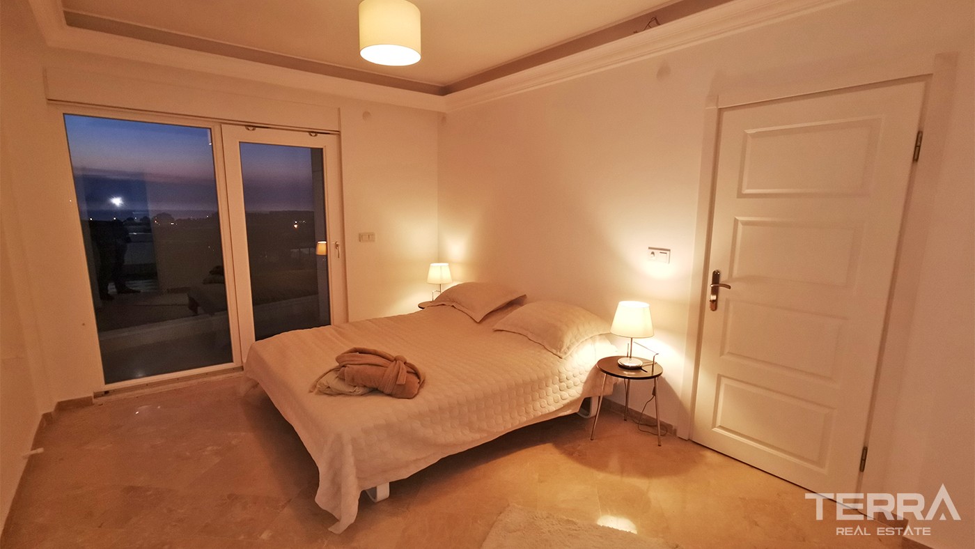 Sea View Detached House With Private Pool in Alanya Kargıcak - 33833