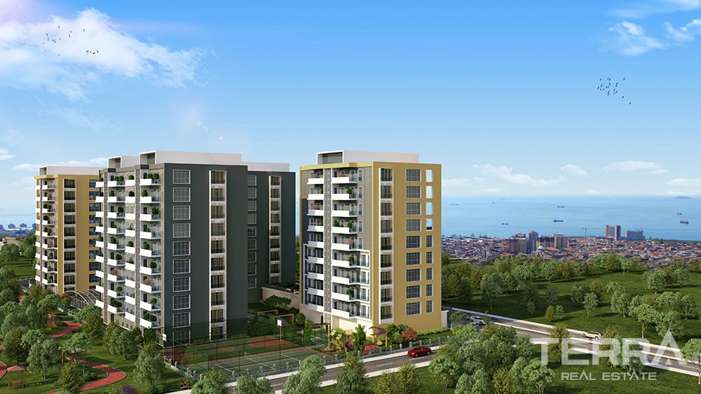 Sea view apartments for sale in central Istanbul Bakırköy - 10391