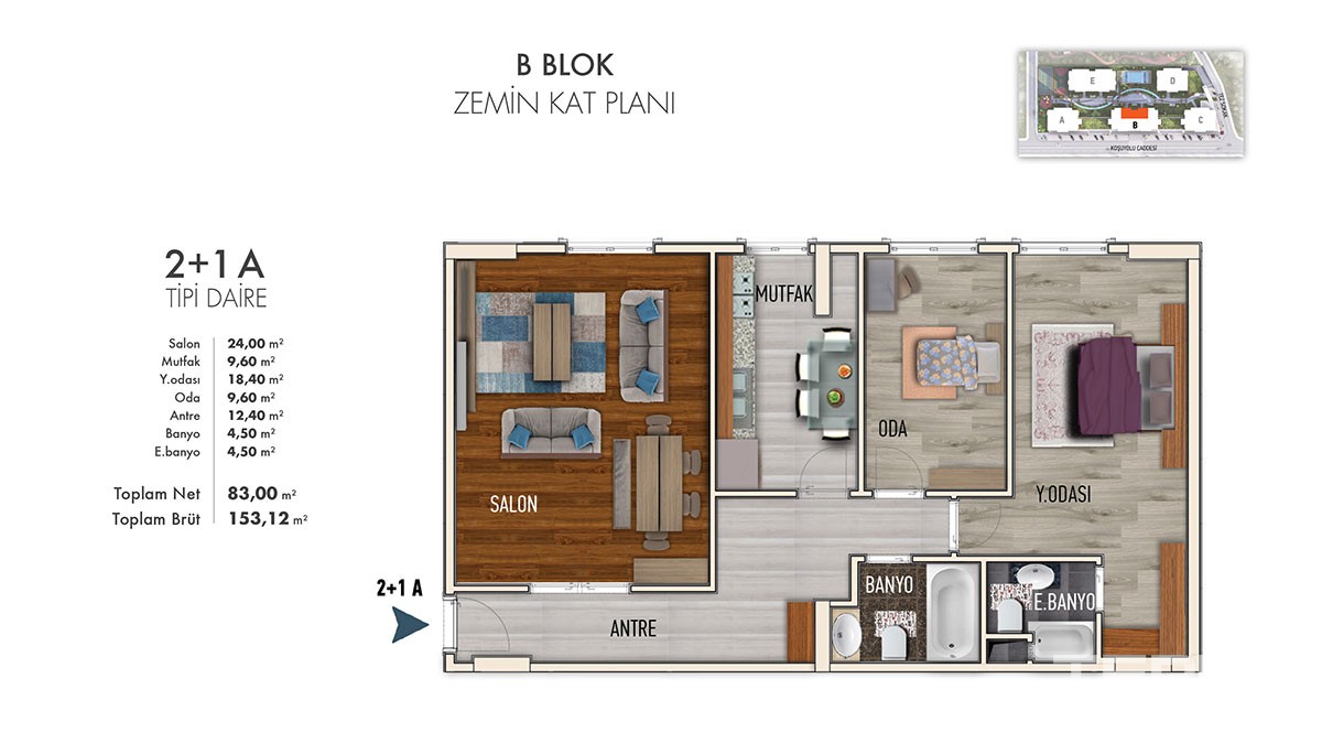 Sea view apartments for sale in central Istanbul Bakırköy - 10405