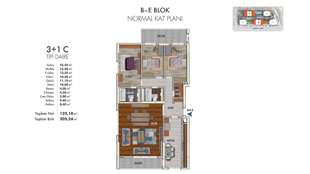 Sea view apartments for sale in central Istanbul Bakırköy - 10411