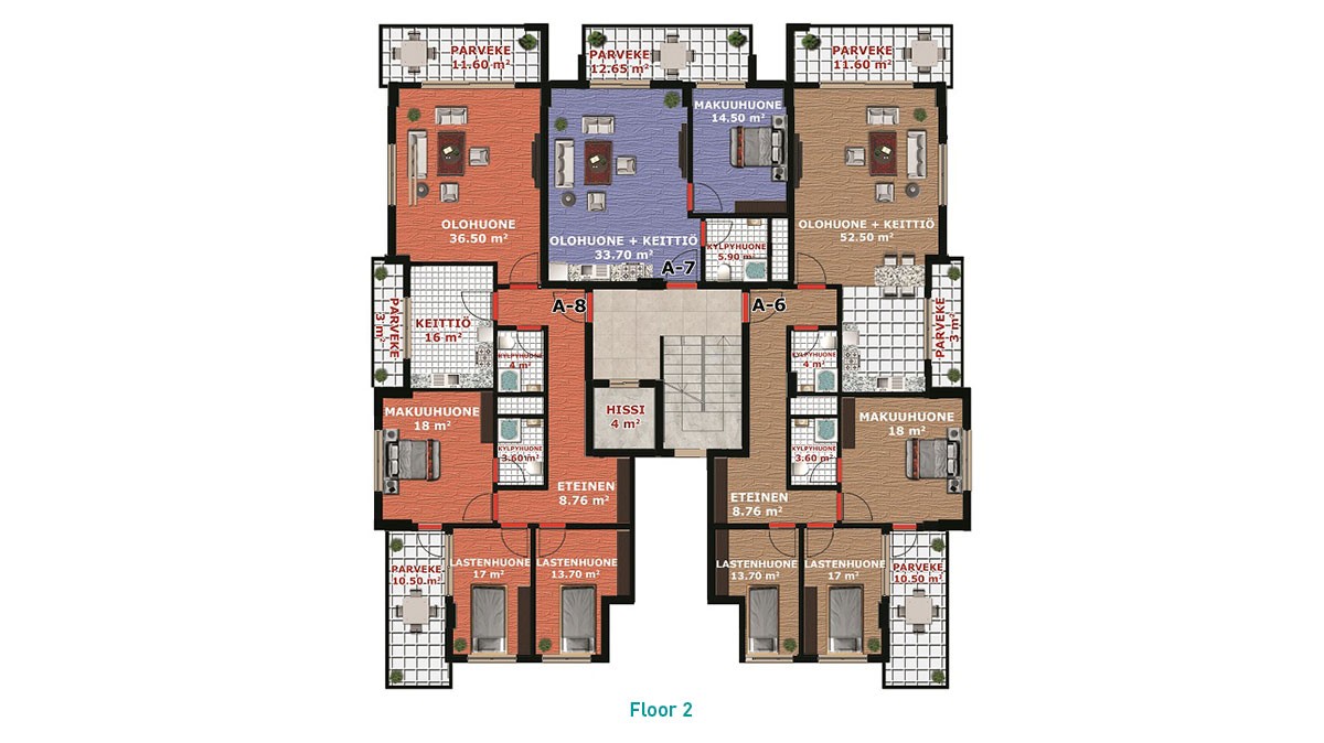 High quality apartments for sale in Alanya City Centre - 10419