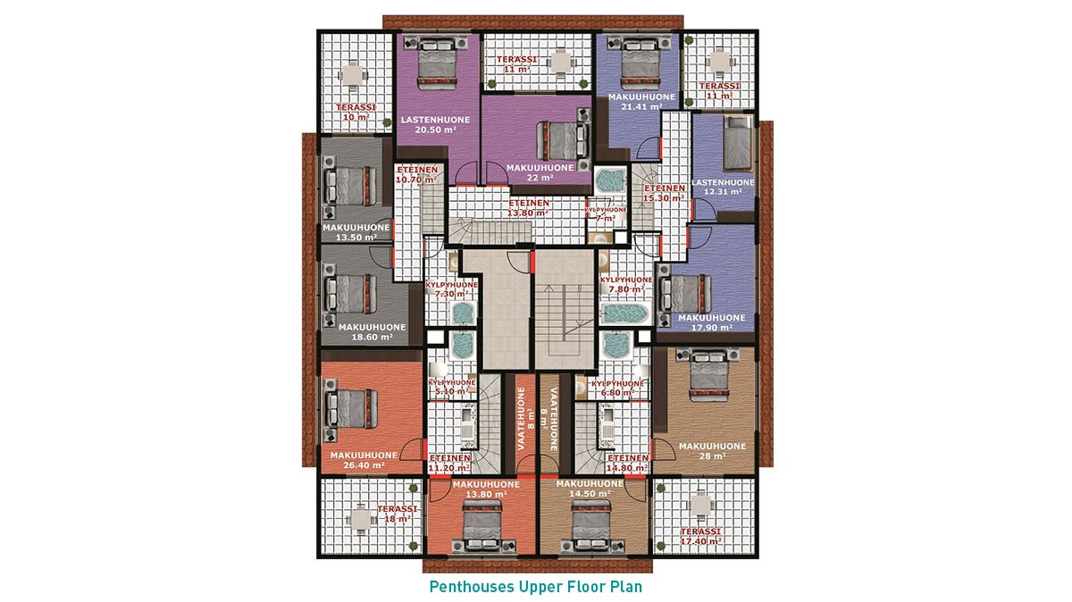 High quality apartments for sale in Alanya City Centre - 10423