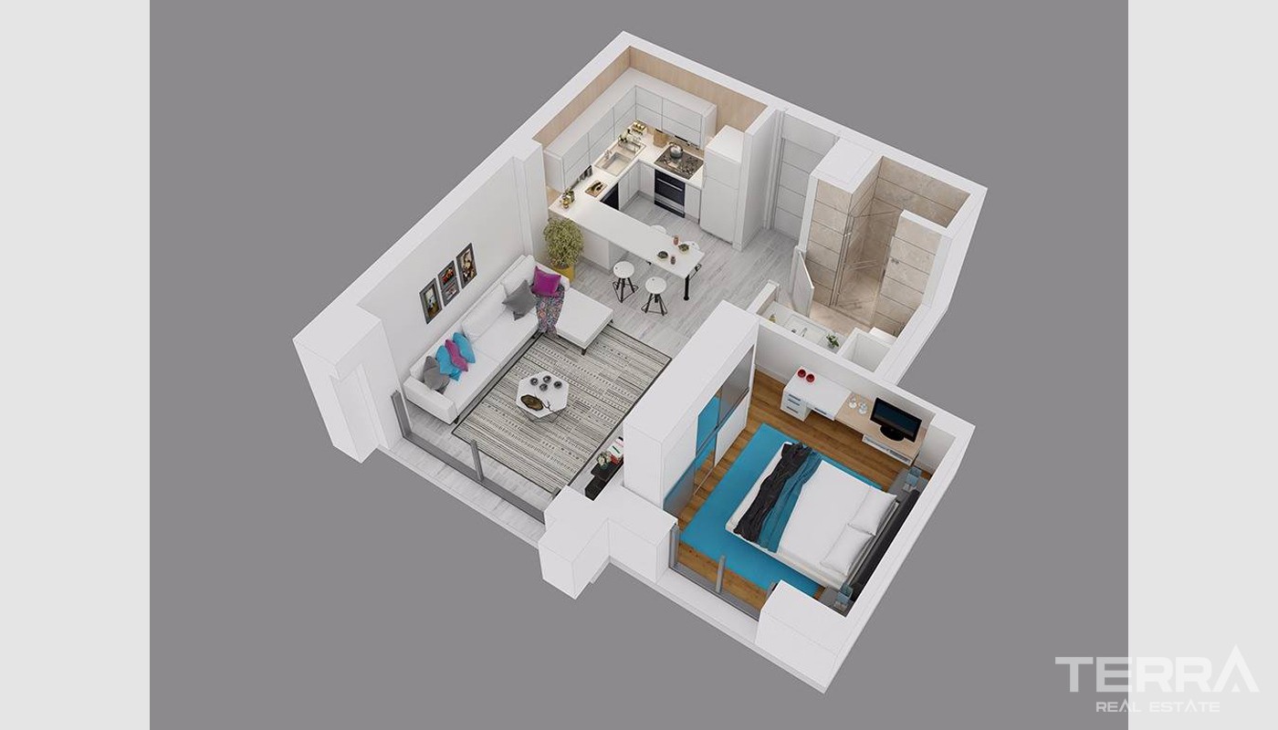 Apartments in Konyaalti, Antalya Surrounded by Pure Nature - 22159