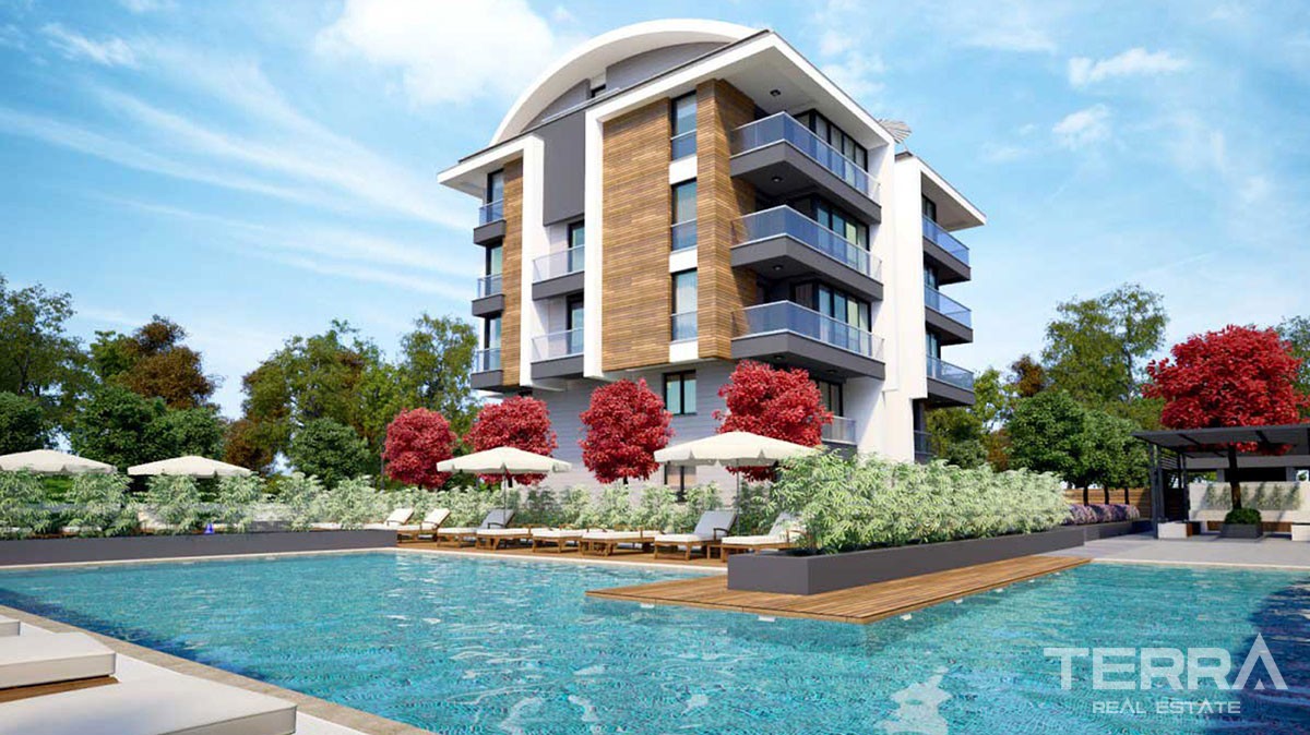 Helt nybyggda, rymliga lägenheter i Antalya Konyaalti