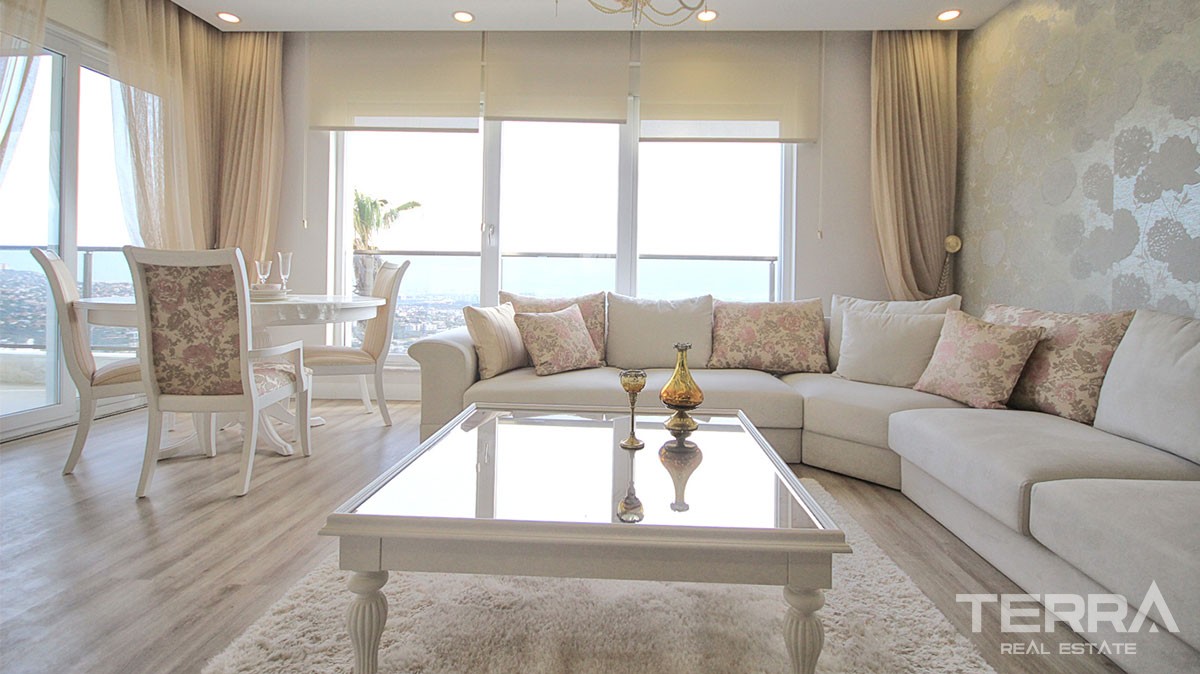 Apartments mit wunderschönem Stadt- und Meerblick in Antalya Kepez - 10904