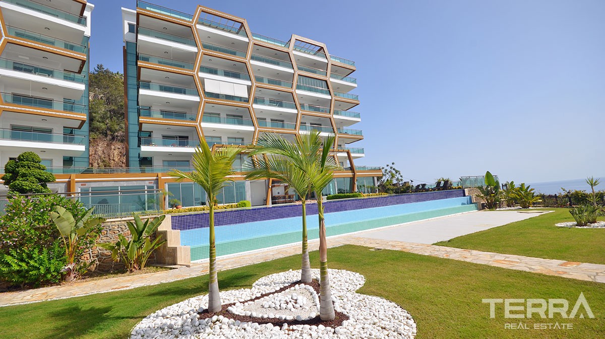 Sea view Apartments for sale in Alanya Kargıcak - 12779