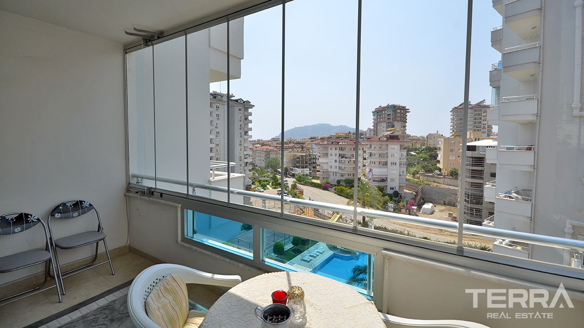 Möblierte 1+1 Wohnung zu verkaufen in Alanya Cikcilli - 11155