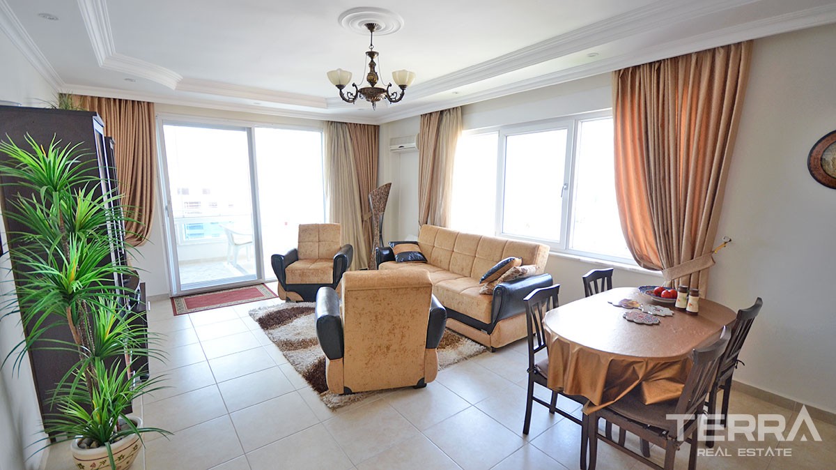 Möblierte 1+1 Wohnung zu verkaufen in Alanya Cikcilli - 11157