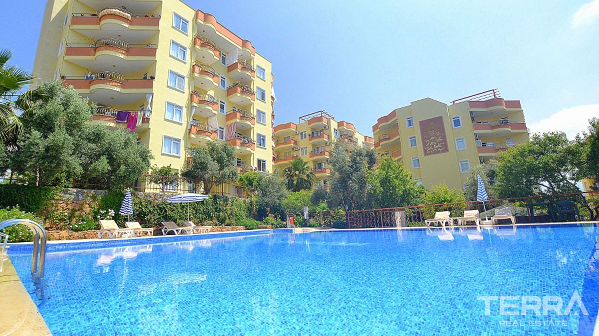 Günstige Wohnung zu verkaufen in Alanya, nur 300 m zum Strand - 11161
