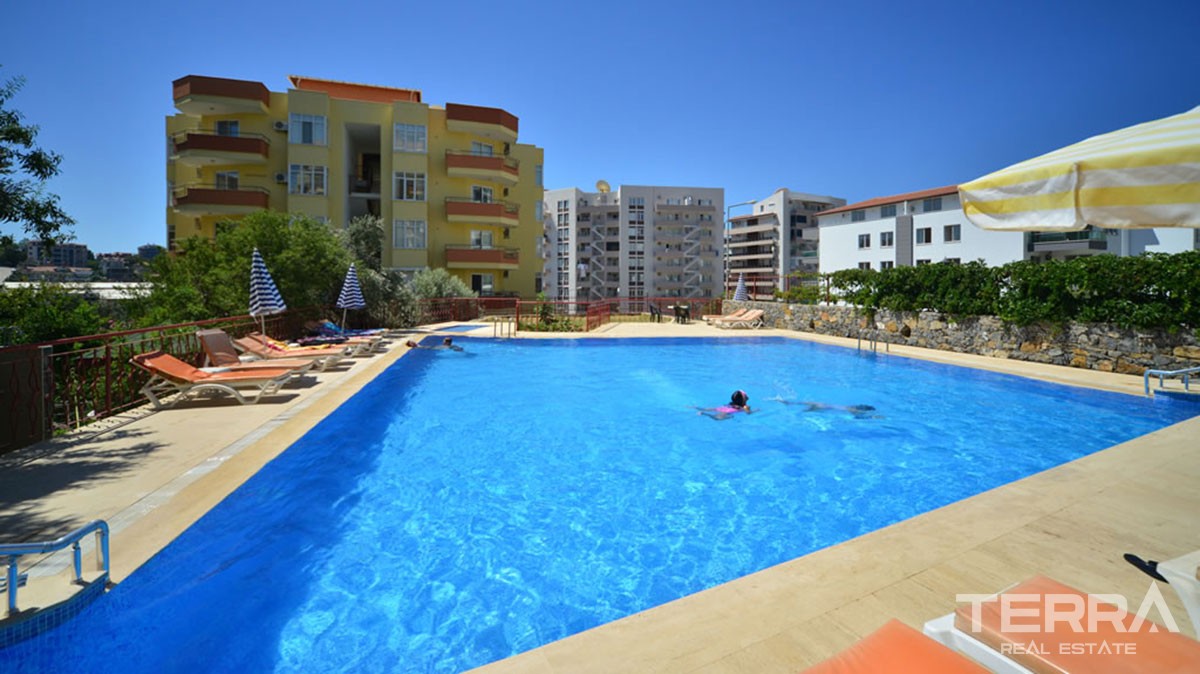 Günstige Wohnung zu verkaufen in Alanya, nur 300 m zum Strand - 11163