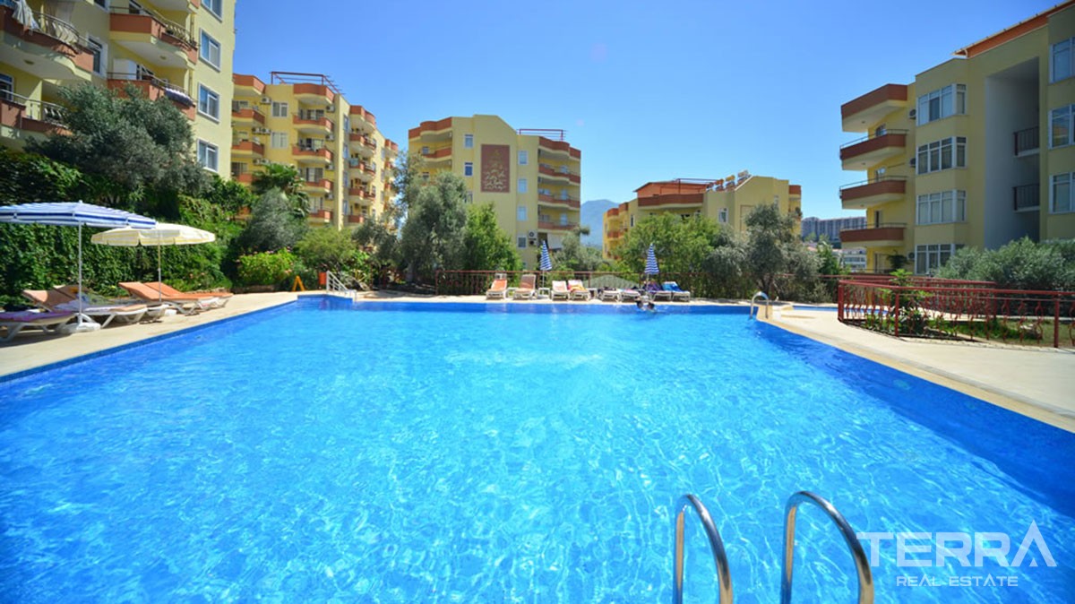 Günstige Wohnung zu verkaufen in Alanya, nur 300 m zum Strand - 11164