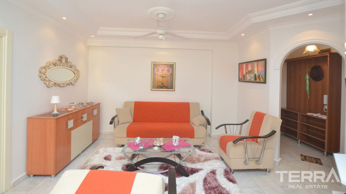 Günstige Wohnung zu verkaufen in Alanya, nur 300 m zum Strand - 11174