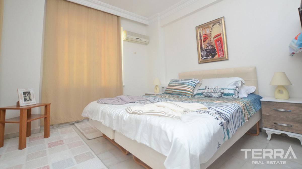 Günstige Wohnung zu verkaufen in Alanya, nur 300 m zum Strand - 11175