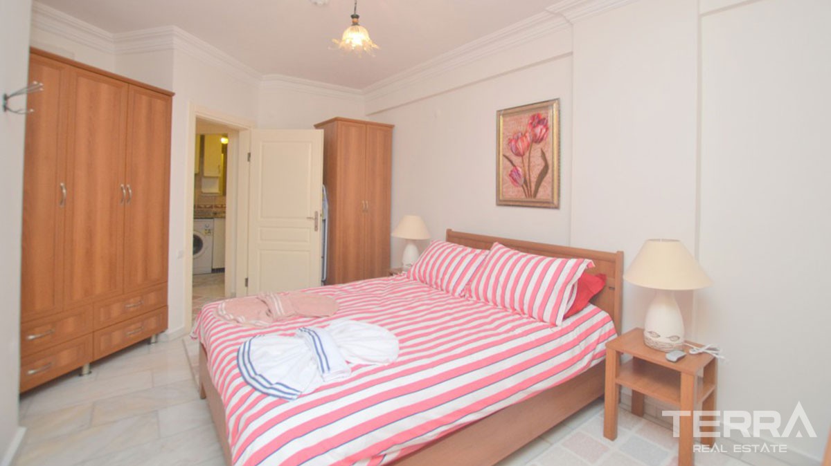 Günstige Wohnung zu verkaufen in Alanya, nur 300 m zum Strand - 11176