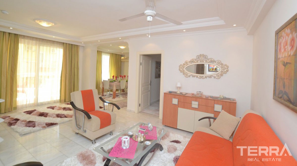 Günstige Wohnung zu verkaufen in Alanya, nur 300 m zum Strand - 11177