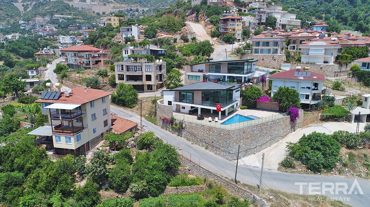 Exclusive Design Villa for Sale in Alanya With Endless Sea View - 11213