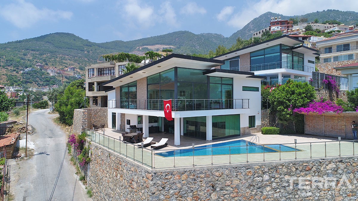 Exclusive Design Villa for Sale in Alanya With Endless Sea View - 11216